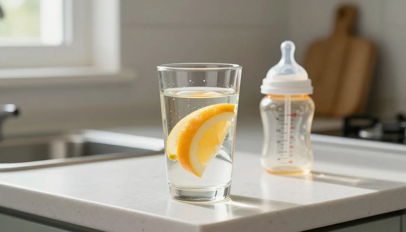 eau adaptée pour bébé dans un gobelet