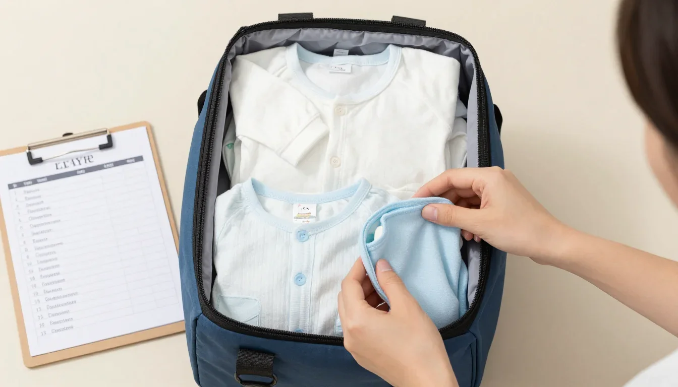 preparation accouchement valise maternite