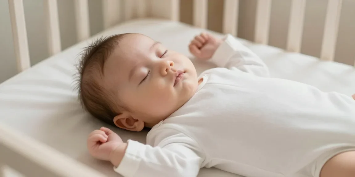 régression du sommeil 4 mois - bébé endormi dans les bras de sa maman
