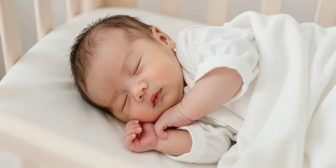 Bébé allaité paisible après une tétée - réduction des coliques