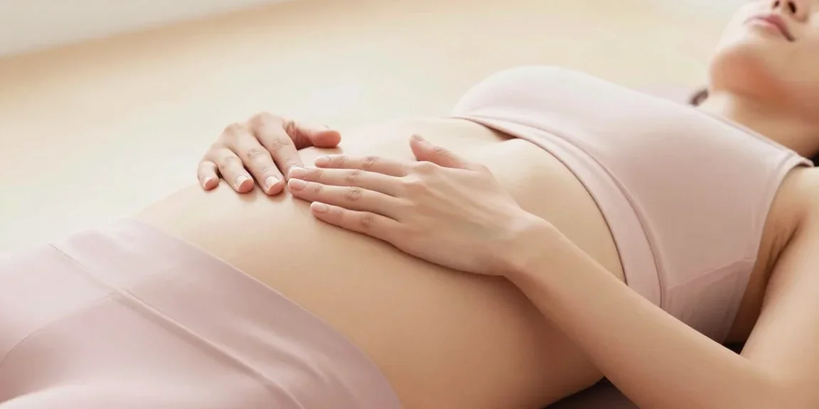test auto-détection diastasis recti allongée sur le dos
